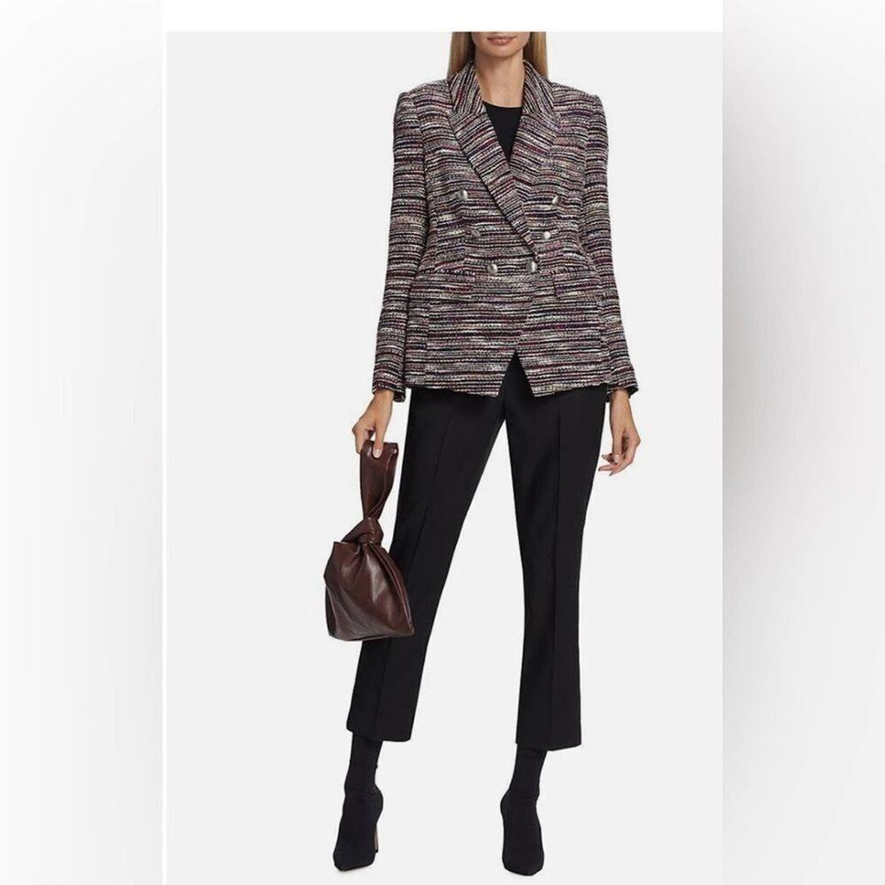 ELIE TAHARI TWEED DOUBLE BREASTED NWOT BLAZER SIZE 8